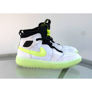 PROMO SAMPLE RARE‎ 2019 Jordan 1 High React White/Volt  Mens Size 9?
